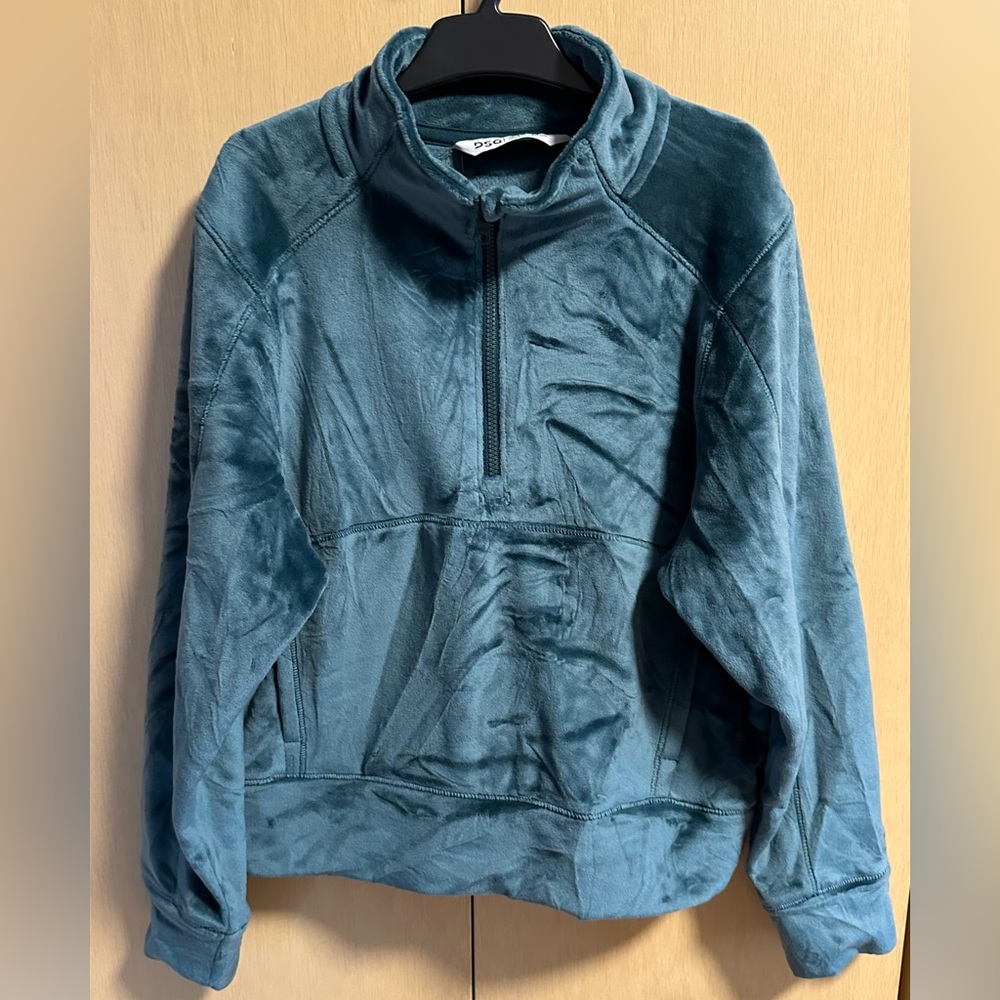 Girl’s DSG Velour 1/2-Zip Pullover with Pouch Pocket - NWT